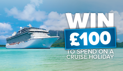 Win £100 to spend on a cruise holiday