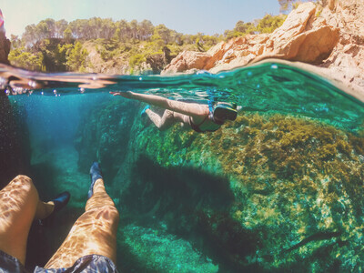 Swimming in clear water in the Spain, Portugal and the Canary Islands